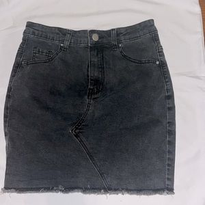 Just Quella Black jean mini skirt XS